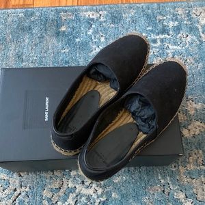 Saint Laurent espadrilles, size 37, black and tan, very comfortable.